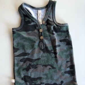 Childhoods clothing Short tank romper camo